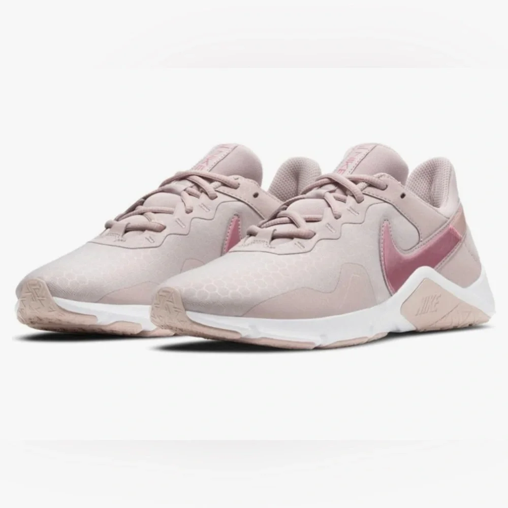 Nike Legend Essential 2 Women's Platinum Violet & White Shoes Size 10.5